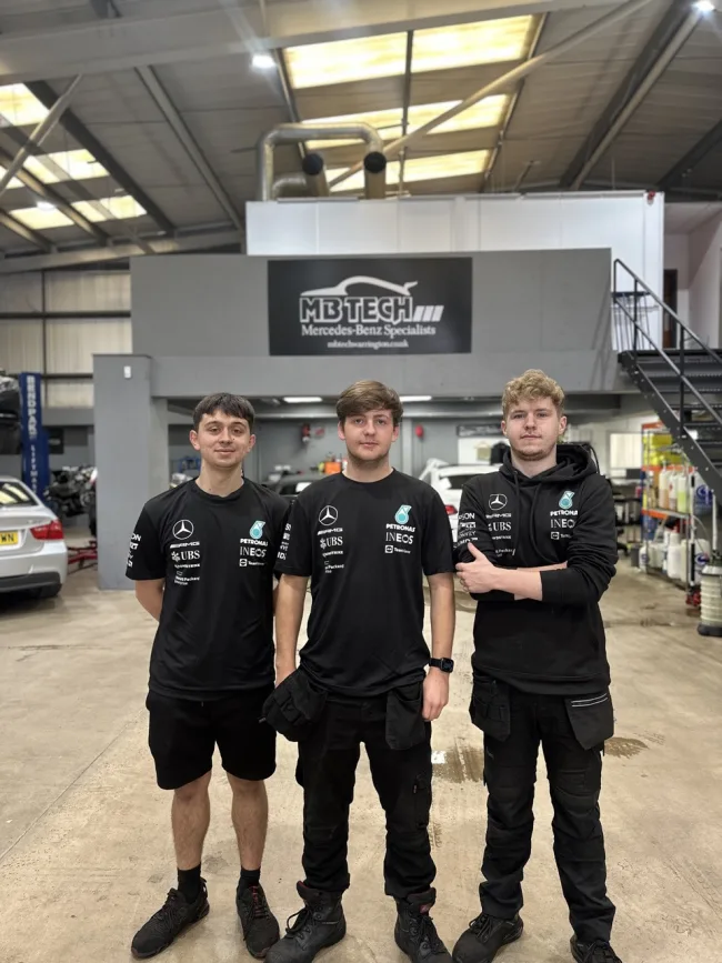 Alex Liam and Jack Motor Vehicle Apprentices