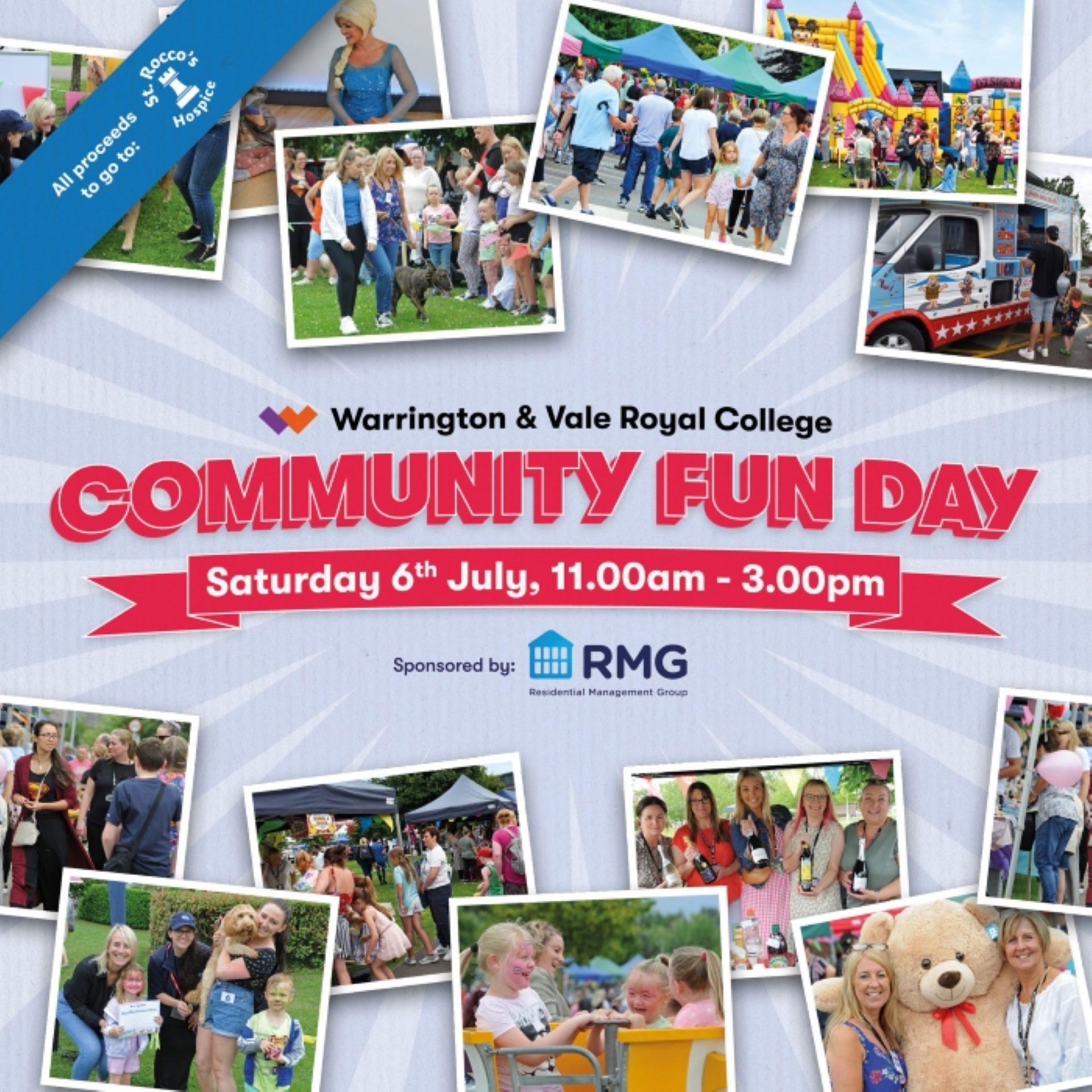 Community Fun Day Saturday 6th July 11.00am-3.00pm